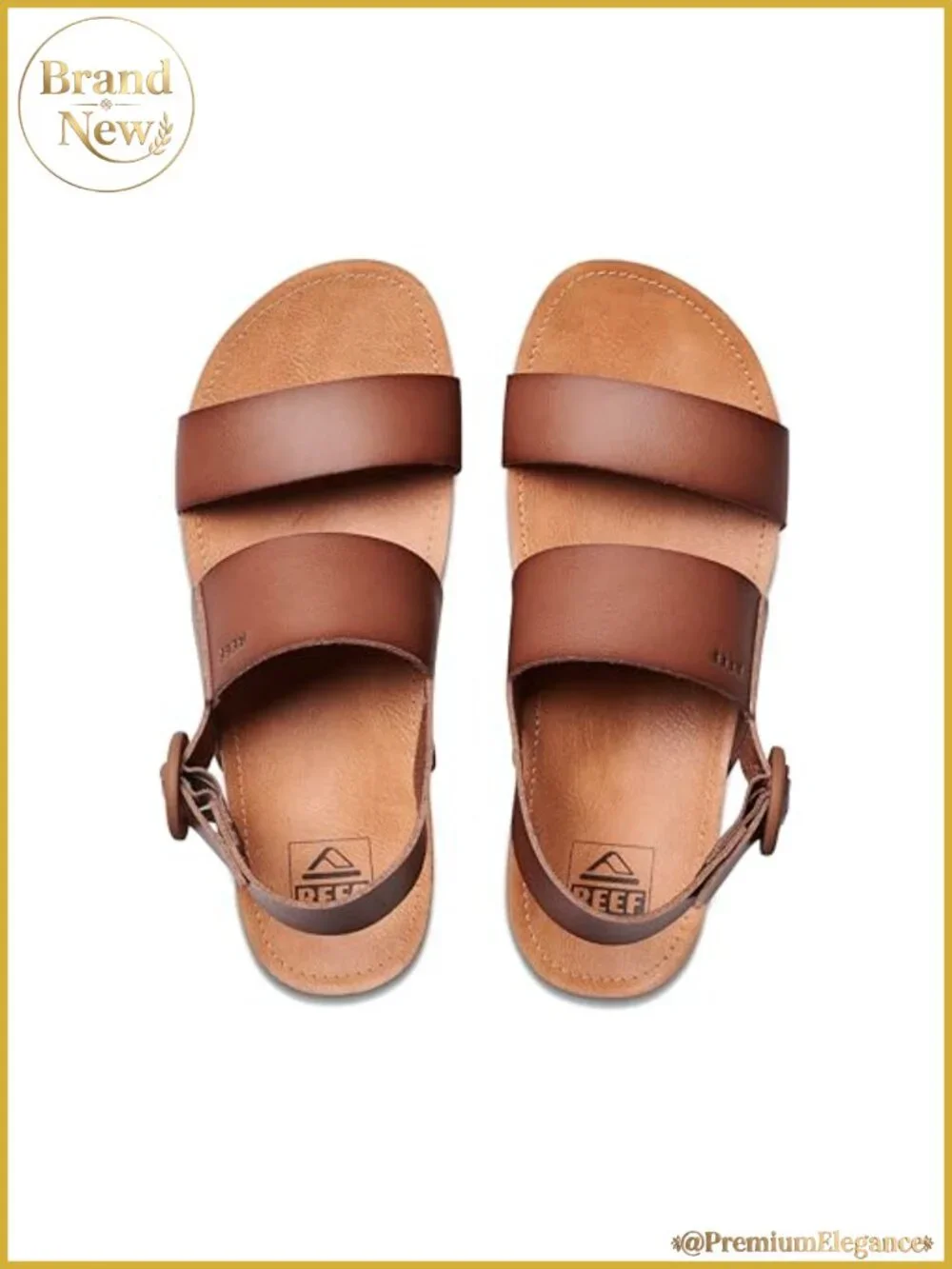 Reef Women's Platform Slide Sandal Vegan Leather Buckle Backstrap
